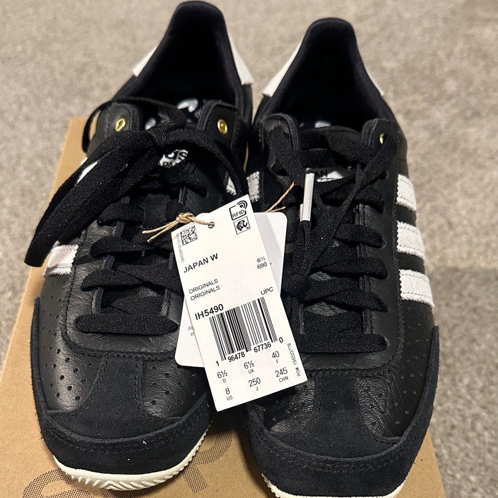 Adidas Originals Black with White Stripes